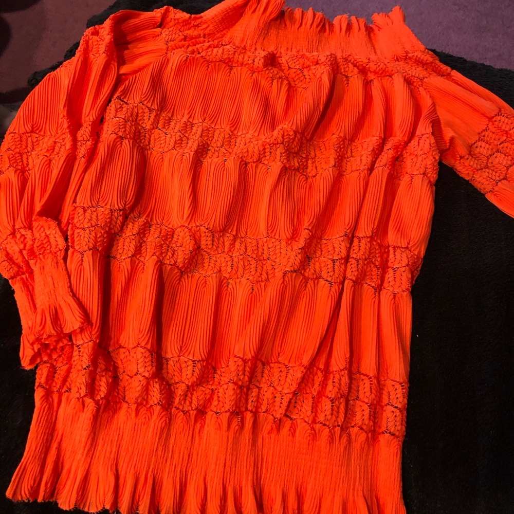 Red blouse